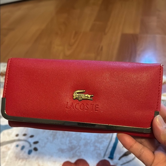 Lacoste Women's Red Wallet - Picture 1 of 2
